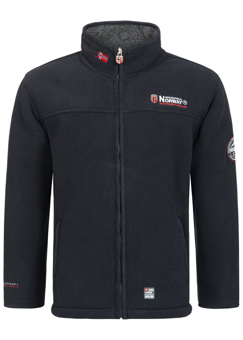 Geographical Norway Black MARINE Men's Fleece Jacket