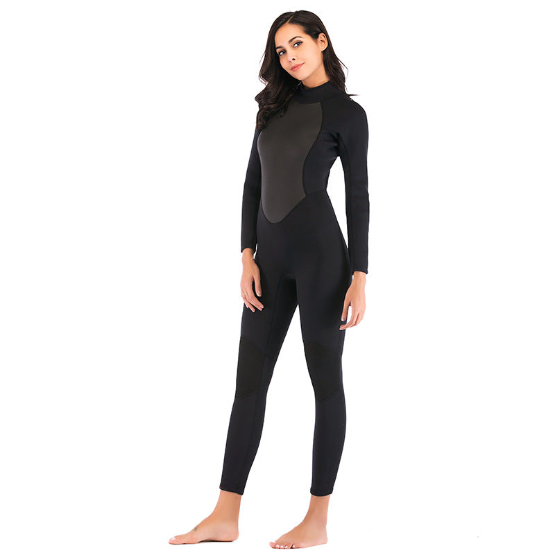 Women's 3mm Full Length Black Wetsuit