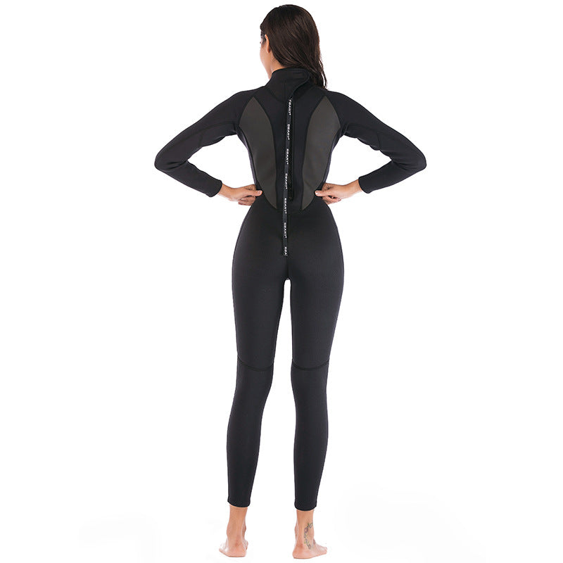 Women's 3mm Full Length Black Wetsuit